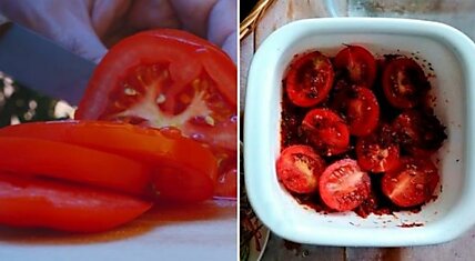 Рецепт пикантной закуски «Перечные помидоры»