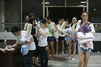 Спасение от жары китайскими студентами