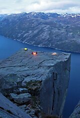 Кемпинг на горе, Норвегия