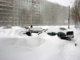 Самару замело (17 фотографий)