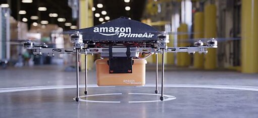 Amazon анонсировал доставку товара роботами (видео)