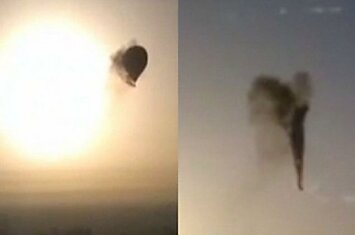 Полет на воздушном шаре закончился трагедией (11 фото + 1 видео)