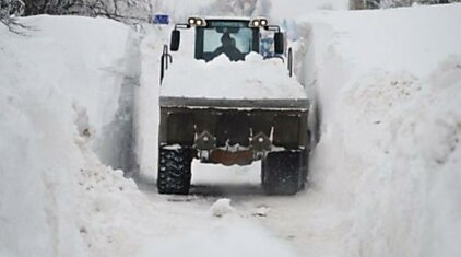 Очень много снега в Румынии (33 фото)