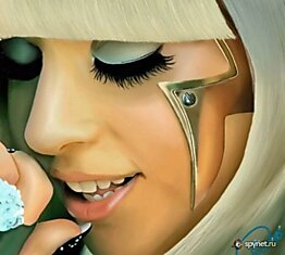 Рисованная Lady Gaga (50 работ)