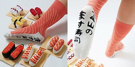 Веселые суши-носки