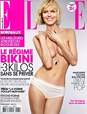 Ева Герцигова (Eva Herzigova) на обложке «Elle»