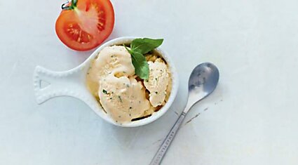 Восхитительное томатное мороженое с базиликом
