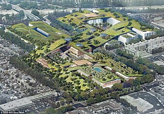 В Кремниевой долине хотят построить офис-парк с уникальным озеленением крыш