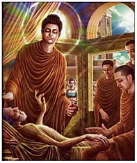 Будда остановился в деревне, и толпа привела к нему слепого. Один человек обратился к Будде: