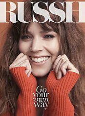 Обезоруживающая улыбка Фреи Бехи Эриксен на обложке летнего выпуска журнала RUSSH