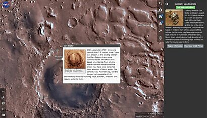 NASA предложила картографический сервис для изучения Марса