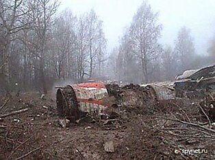 Крушение самолета под Смоленском (9 фото + видео)