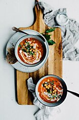 Как приготовить томатный суп-пюре из нута