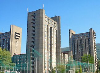 Самое большое студенческое общежитие в Скопье, Македония