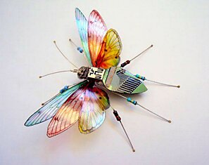 Утонченные бабочки из печатных плат от Джулии Элис Чаппелл (Julie Alice Chappell)