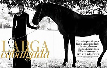 Сара Сампайо в фотосессии для Vogue Испания