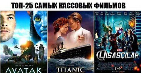 Отличная подборка самых кассовых кинофильмов всех времен