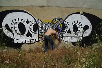 Уличный художник GoddoG из Авиньона