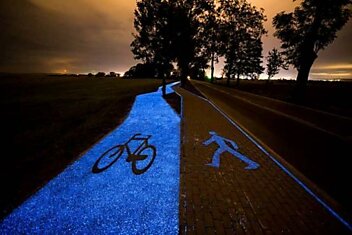 Велосипедная дорожка которая экономит свет