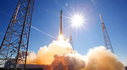 Видео запуска Falcon 9 в 4K от SpaceX