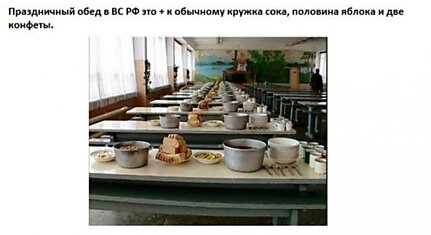 Сравниваем обед русских солдат и американских