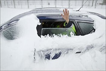 В Румынии бушует снежная буря