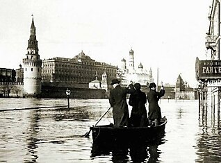 Потоп в Москве в 1908 году (10 фото)