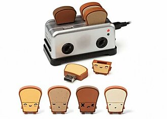 Креативный USB Toaster Hub и флешки-тосты
