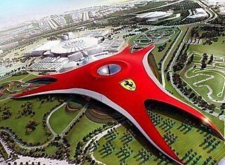 Самый дорогой парк развлечений «Ferrari World» в Абу-Даби.