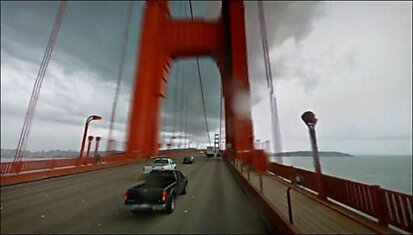 Красивое видео на основе фотографий Google Street View