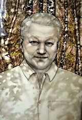 Выставка про Ельцина и Путина (17 фотографий)
