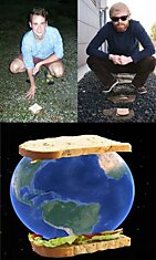 Самый большой в мире бутерброд: Земля между кусочками хлеба