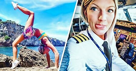 Эта девушка доказала, что быть пилотом и мастером йоги одновременно очень просто