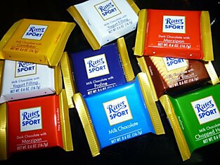 Плитка «Ritter Sport» имеет форму квадрата для того, чтобы помещаться в карман спортивной куртки