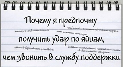 Забавный инфографик на тему общения с техподдержкой