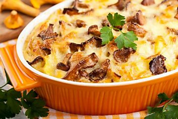 Рецепт картофельной запеканки с сыром и грибами