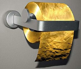 Золотой унитаз - отстой. Золотая туалетная бумага - 1.380.000/рулон