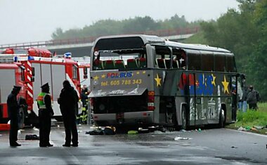 Автокатастрофа в Германии (8 фотографий)