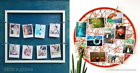 15 способов оригинально развесить фотографии дома