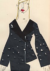 Модные иллюстрации кутюрной коллекции Дома Dior в исполнении Чарльза Джеффри выставлены на продажу