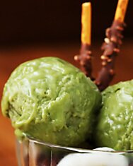 Matcha Ice Cream. Мороженое Маття