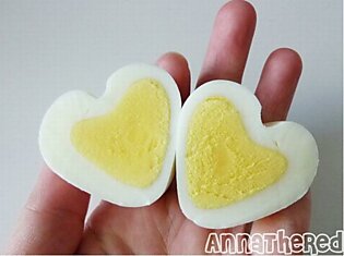 Делаем яйцо в виде сердечка