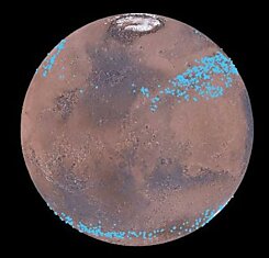 Поверхность Марса может быть покрыта гигантскими ледниками