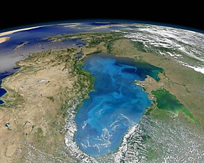 Черное море, вид с орбиты