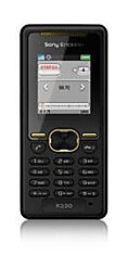 Телефон начального уровня Sony Ericsson K330