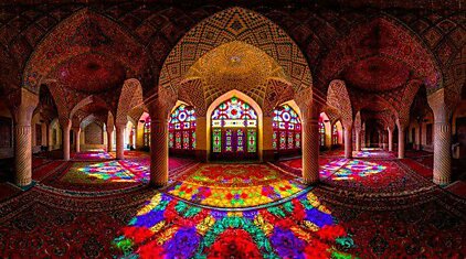 Радужная мечеть Насир аль Мульк, Иран