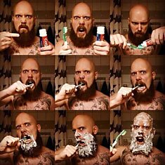 Как чистят зубы настоящие мужики