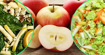 Рецепты салатов с яблоками