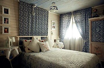 Милый дизайн  спальни в деревенском стиле