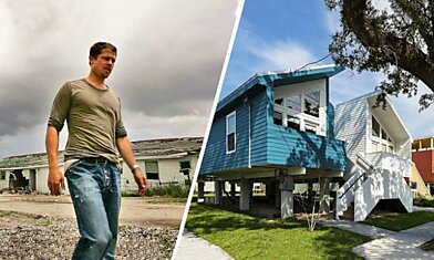 Брэд Питт построил дома для сотни семей, потерявших все во время урагана